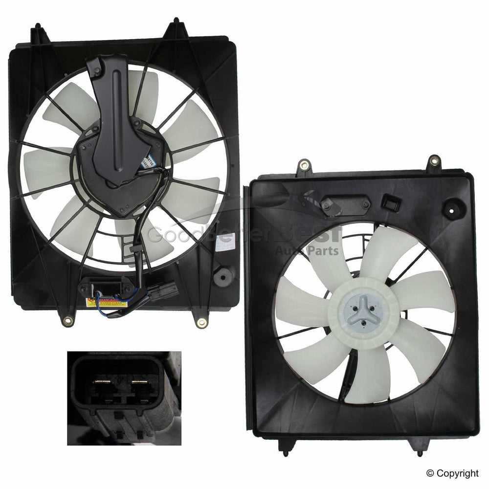 CONDENSER FAN/MOTOR ASSEMBLY MOTOR/BLADE/SHROUD ASSY HONDA CRV 20102011