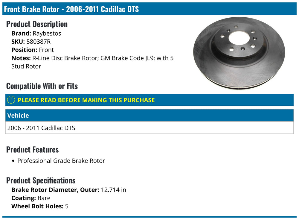 DISC BRAKE ROTR ONLY