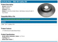 DISC BRAKE ROTR ONLY