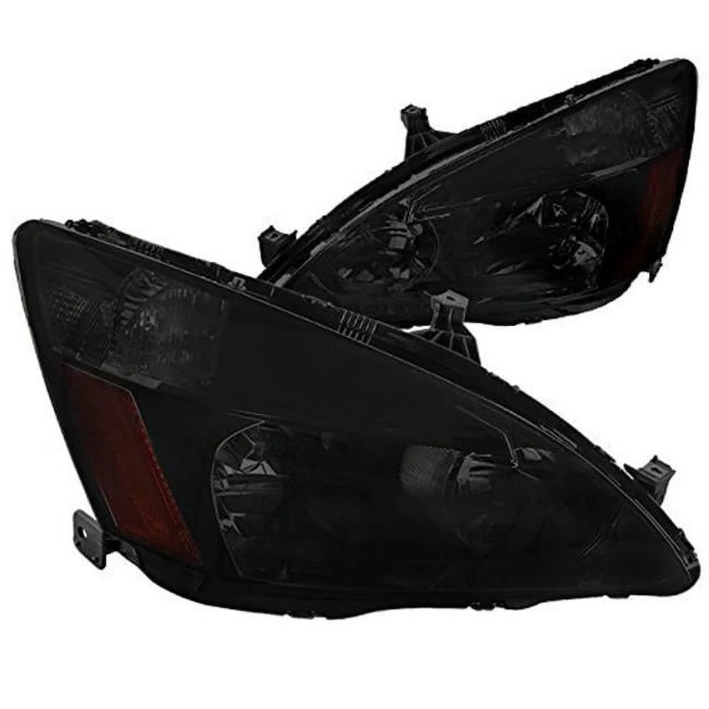 EURO HEADLIGHT SMOKED LENS CHROME H