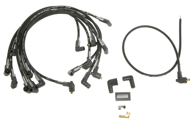 Moroso Chevrolet Small Block Ignition Wire Set - Ultra 40 - Unsleeved - Non-HEI - Over Valve - Black