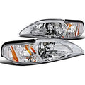 CRYSTAL HOUSING HEADLIGHTS CHROME