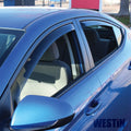 Westin 17-19 Hyundai Elantra In Channel Wind Deflector 4pc - Smoke