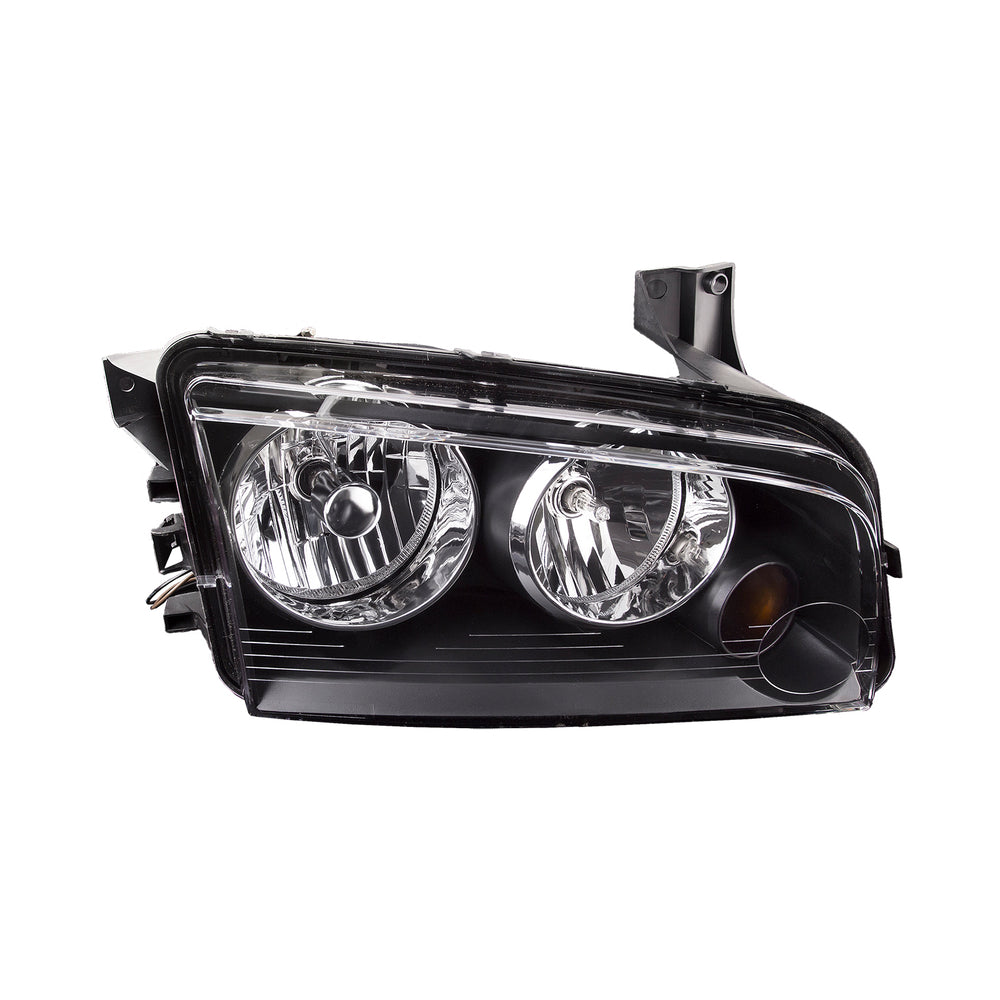 RT HEADLAMP LENS/HOUSING FROM 11806 DODGE CHARGER 20062010