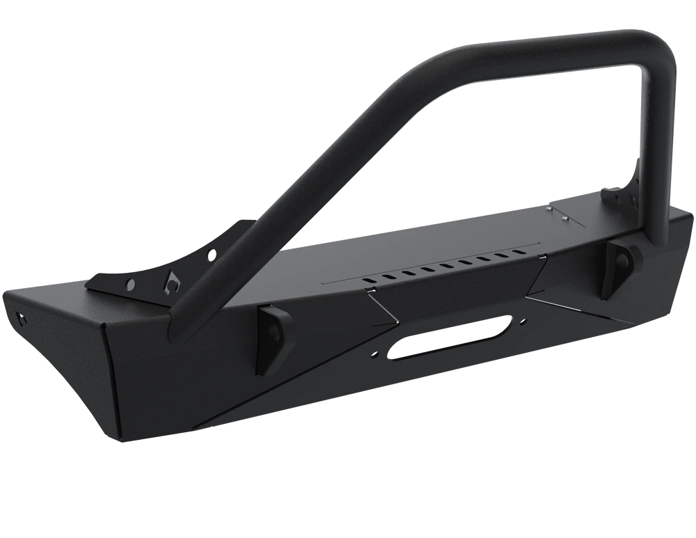 Artec Industries 2018+ Jeep JL Sentinel Front Bumper No Winch Cover - Black Powder Coat