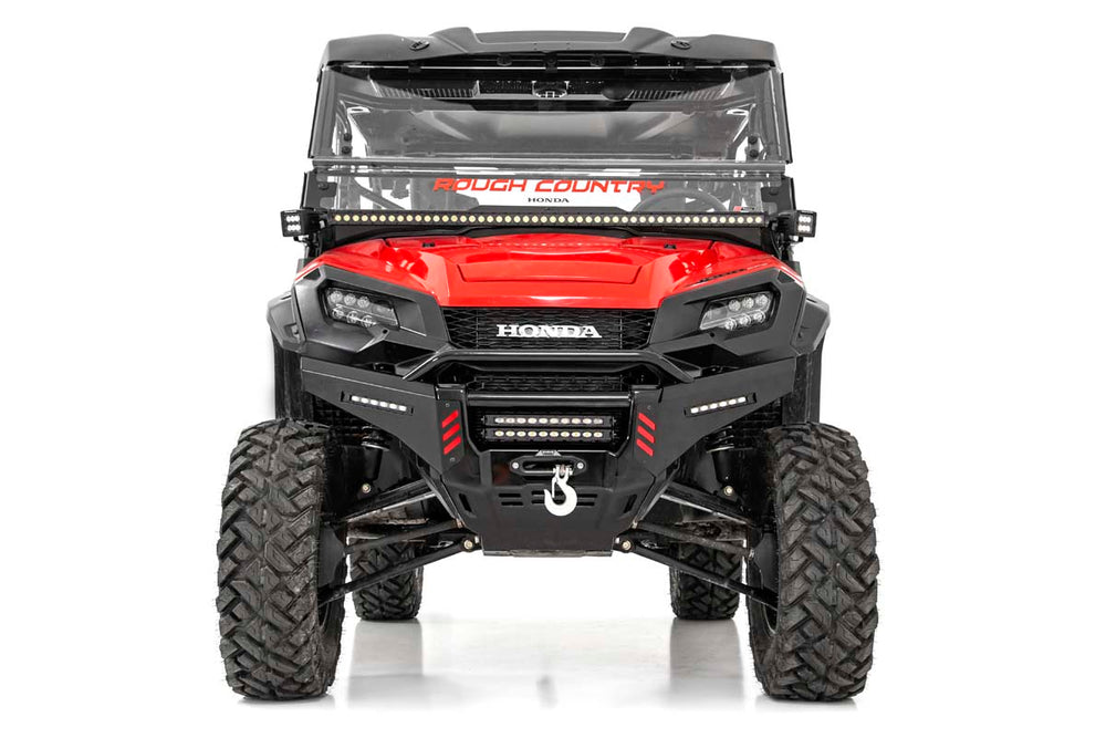 Rough Country LED Light Kit Cage Mount 2 Black Pair White DRL Honda Pioneer 1000 Pioneer 1000-6 92011