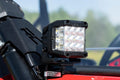 LED Light Kit | Cage Mount | 2" Black Pair | White DRL | Honda Talon 1000