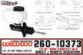 Wilwood Short Remote M/C Kit 13/16in Bore