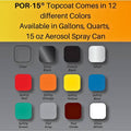 POR-15 red auto part