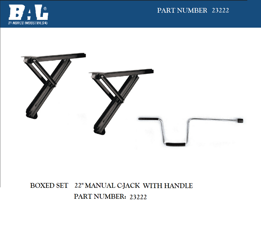 22IN CJACKS SET OF 2 W/HANDLE