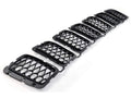 Black Honeycomb Grille Insert Set for Various 2016-2022 Jeep WK Grand Cherokee Crown Automotive