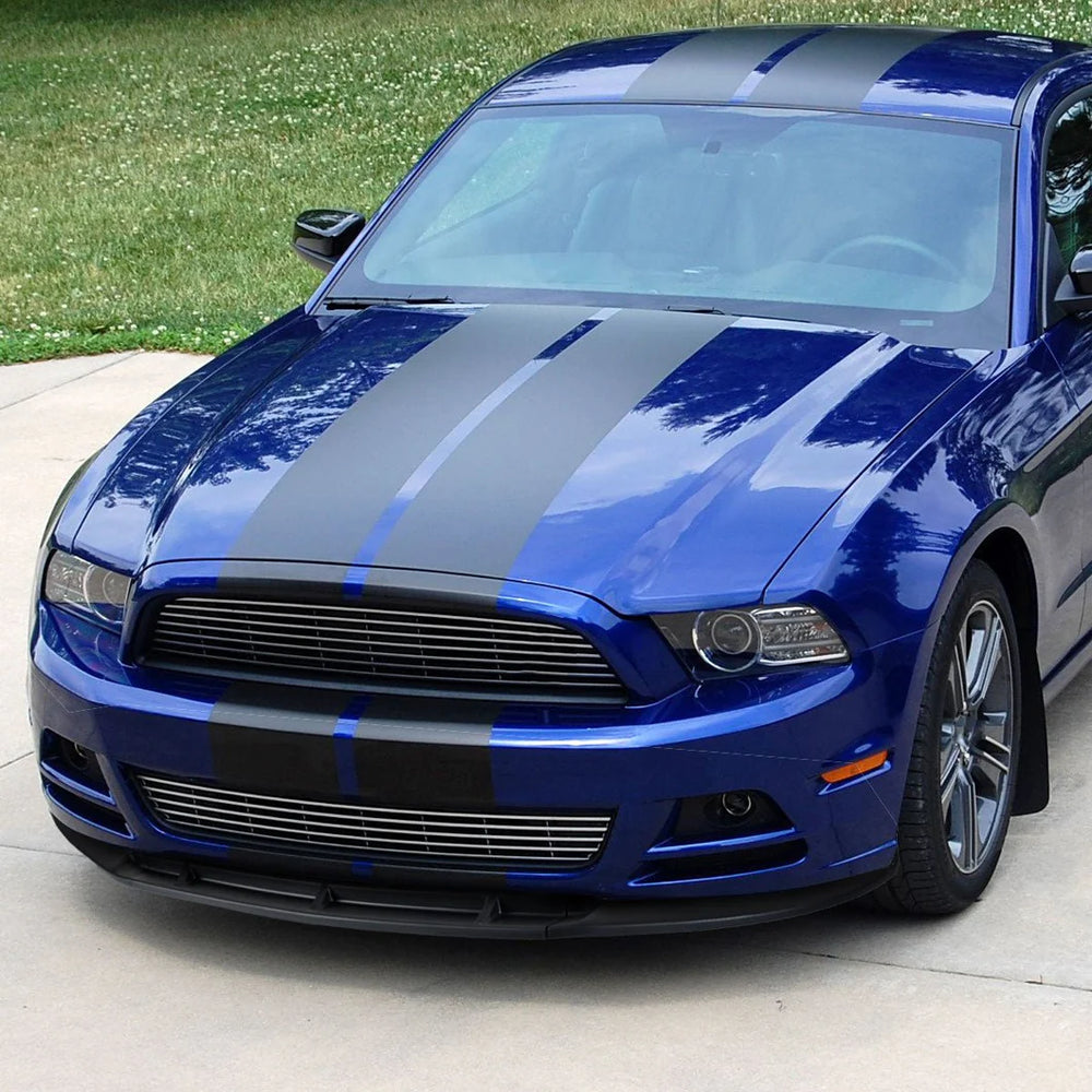 V6. GT. BOSS 302 ALL MODELS (DO NOT FIT SHELBY GT500) FRONT BUMPER LIP MATTE BLACK