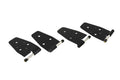 Kentrol 97-06 Jeep Wrangler TJ Door Hinge Set 4 Pieces - Powdercoat Black