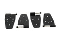 Kentrol 97-06 Jeep Wrangler TJ Door Hinge Set 4 Pieces - Powdercoat Black