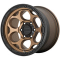 ~(29 lbs. 20X20X11)~ DIRTY HARRY 17x8.5 6x135.00 MATTE BRONZE W/ BLACK LIP (18 mm)