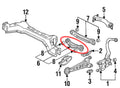 6361-S 90-97 ACCORD REAR LOWER FRONT (Toe) LINK 2 PCS 5.5 LBs 13 x 6.5 x 2.5. MSRP $112.50