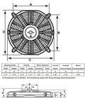 10in  Standard Elec. Fan