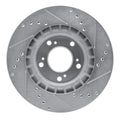 DFC 00-09 Honda S2000 Front Left Drilled & Slotted Silver Brake Rotor