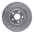 DFC 16-26 Volvo V60 Cross Country Rear Left Drill & Slot Silver Brake Rotor