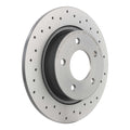 Brembo 04-13 Mazda 3 Rear Premium Xtra Cross Drilled UV Coated Rotor