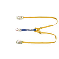 DECOIL TWINLEG LANYARD 1IN WEB SNAPHOOKS ADJUSTABLE GOLD