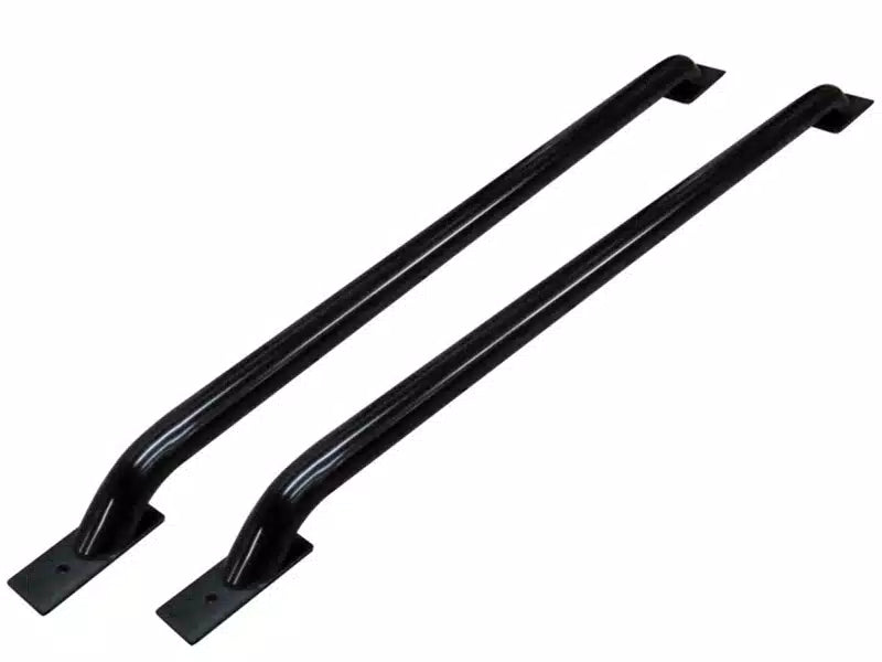 Stake Pocket Bed Rails Bed Rails - 3 Ft. Long - With base plates - Black Universal - -