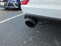 MBRP Universal 3in Hex Tip 5in Inlet 8in Length Dual Wall Exhaust Tip - Black Coated