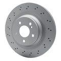 R1 Concepts GEOSPEC Coated Rotor - Drilled Fits Mercedes-Benz CLS55