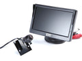 VEHICLE BACKUP CAMERA SYSTEM W/5IN MONITOR AND BACKUP CAMERA FOR CAR TRUCK SUV AND VAN