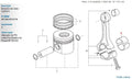 Mahle Rings Gas Nitride Steel Performance Top Compression Ring 4.250 x .043 .170 RW Plain Ring Set