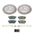Power Stop 18-20 Mitsubishi Outlander PHEV Rear Semi-Coated Rotor Kit