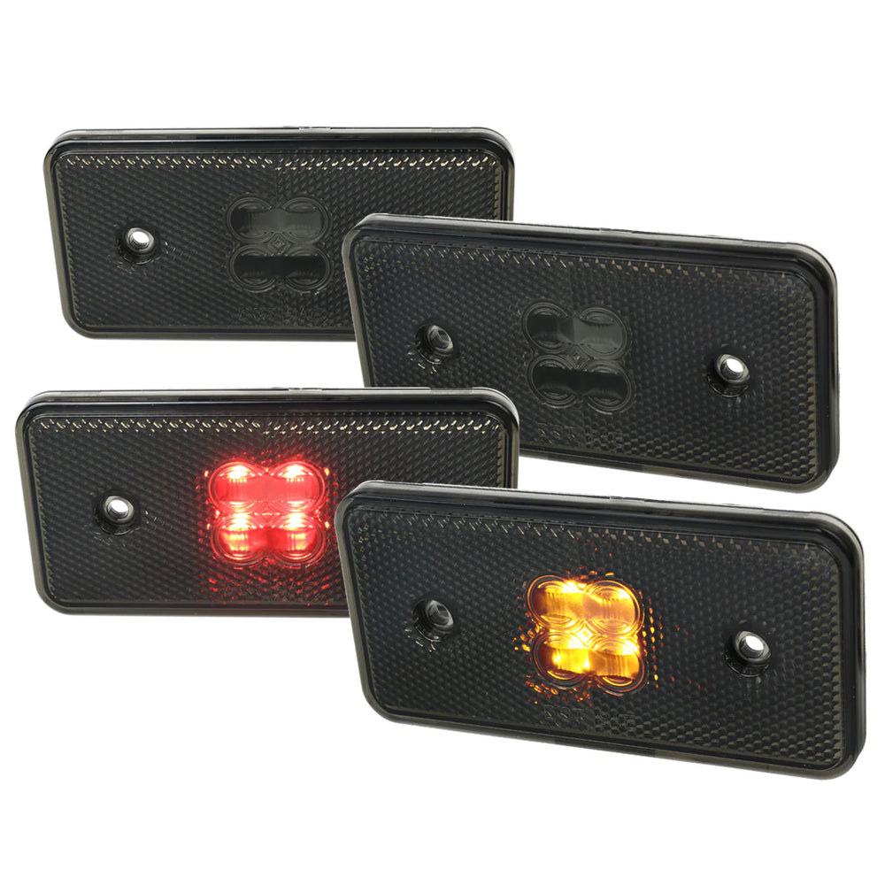 LED SIDE MARKER-4PC-SMOKE-F+R