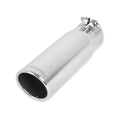 Exhaust Tip Exhaust Tip 3.50 Inch Angle Cut Polished SS Fits 2.50 Inch Tubing Clamp On Flowmaster