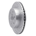 R1 Concepts Brake Rotor Drilled and Slotted Silver Fits Dodge Dakota