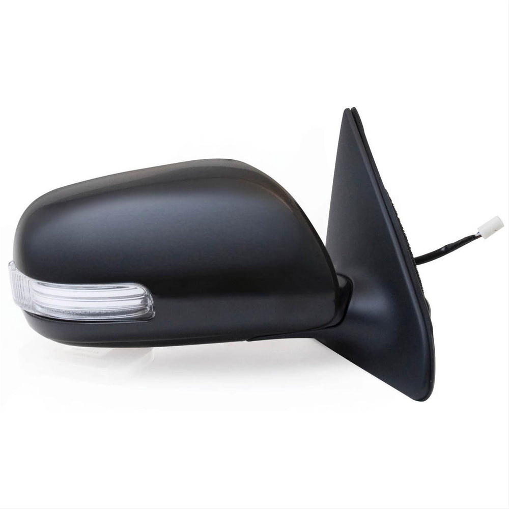0812 SCION XD RH POWER FOLDAWAY OE MIRROR BLACK PTM COVER W/TURN SIGNAL