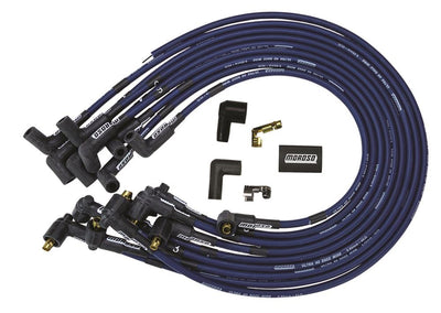 Moroso Chevrolet Big Block Ignition Wire Set - Ultra 40 - Unsleeved - Non-HEI - Under Header - Blue