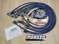 Moroso Chevrolet Big Block Ignition Wire Set - Ultra 40 - Unsleeved - Non-HEI - Under Header - Blue