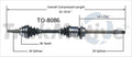 NEW CV AXLE