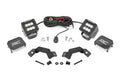 LED Light Kit | Ditch Mount | 2" Black Pair | Flood | Toyota Land Cruiser (24-26)