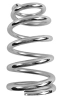 QA1 3-1/2in ID Tapered Spring - 8in Length x 375lbs/in - Chrome Plated