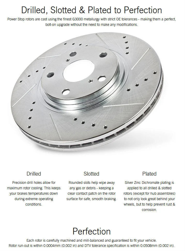 Power Stop 23-24 Mazda CX-50 Rear Drilled & Slotted Rotor (Pair)