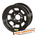 15x8 IMCA Wheel D-Hole Black 5x4.75