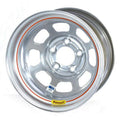 15X8 IMCA Wheel D-Hole Silver 5x4.75