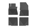 All Weather Floor Mats; Front And Rear; Black;