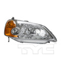RH H/LAMP 4DR SDN; INCL SIDEMARKER/PARK/SIGNAL LMPS; W/O BULBS OR SOCKETS CIVIC 0103 HYBRID 0303