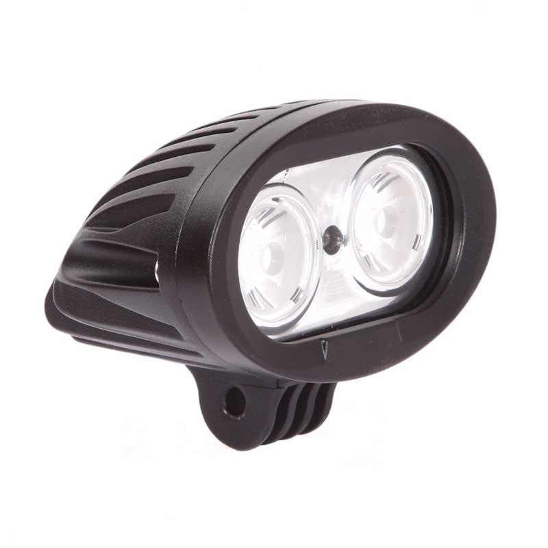 ~(2 lbs. 5X5X4)~ 4 Inch Work Light 20 Watt Spot Chrome Quantum Series Quake LED