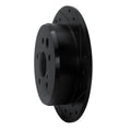 R1 06-15 Lexus IS250 Rear Right Drilled & Slotted Black Brake Rotor