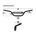 Renthal 07+ Honda CRF150R 7/8 in. Handlebar - Mini Black