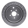 DFC 10-25 Scion FR-S Rear Right Drilled & Slotted Silver Brake Rotor