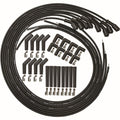 Moroso GM LT Ignition Wire Set - Ultra 40 - Sleeved - High Mount Coils - 13in Wire - Black